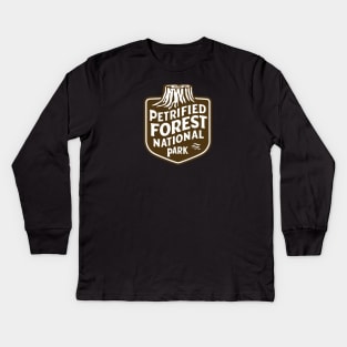 Petrified Forest National Park Emblem Kids Long Sleeve T-Shirt